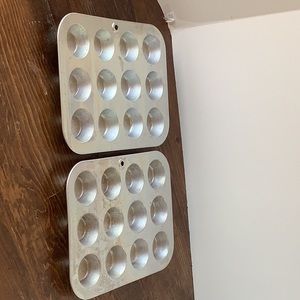 Mini Muffin Tin baking kitchen quantity of two.